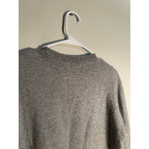 Halogen Gray 100% Cashmere Crewneck Sweater Size 1 (Small) - Picture 6 of 9